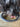 Dog licking beef broth gravy